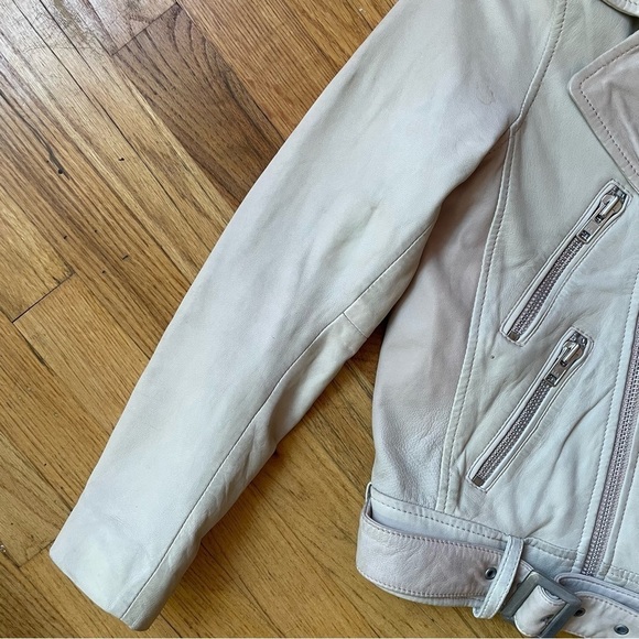 MAJE Lambskin Leather Moto Jacket - Picture 6 of 16